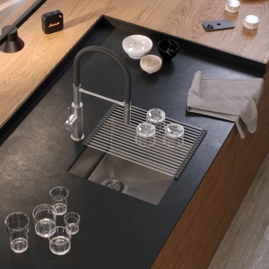Chiuvetă bucatarie din inox Rea Anthony 50cm brush nickel - Img 4