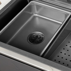 Chiuveta de bucatarie ARGOS multifunctionala, Dimensiune 75x46cm, Culoare Negru, Termostat cu Display LCD - Img 12