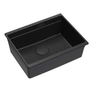 Chiuveta pentru bucatarie din granit Logan 100 Black - Img 2