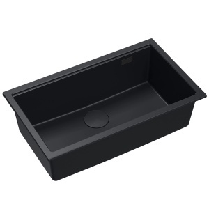 Chiuveta pentru bucatarie din granit Logan 110 Black - Img 2