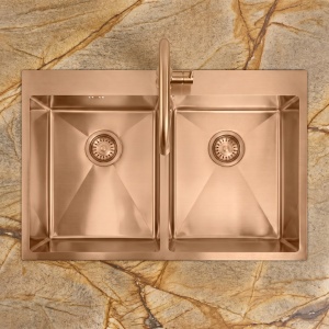 Chiuveta pentru bucatarie din inox Joel Brush Copper - Img 6