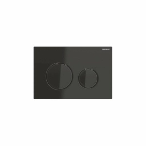 Clapeta de actionare Geberit Sigma50, culoare negru/inel negru