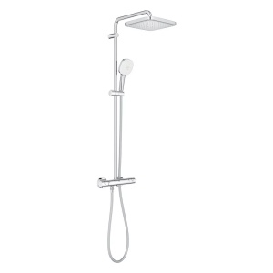 Coloana de dus Grohe Tempesta 250 Cube cu baterie termostatata crom lucios