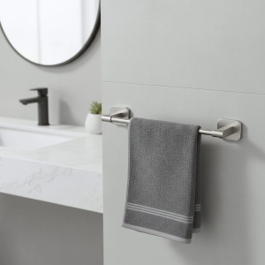 Cuier de baie, bara prosop Rea Nico Brush Nickel 5901 - Img 4