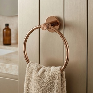 Cuier de baie, inel prosoape Rea Ring 6610 Modern Copper - Img 5
