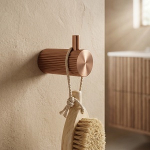 Cuier de baie Rea Solo Brush Copper 64104 - Img 4