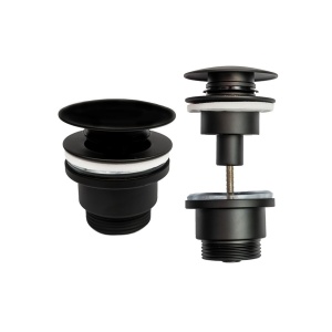 Dop universal pentru lavoar KLIK-KLAK, sistem push-up ,culoare la alegere:negru mat sau alb mat - Img 3