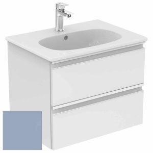 Dulap baza suspendat Ideal Standard Tesi albastru deschis mat 60 x 44 x 49 cm cu 2 sertare - Img 2