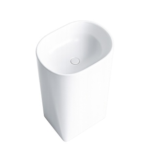 Lavoar ceramic freestanding Claro White Gloss 49 x 38 cm