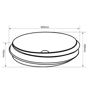 Lavoar ceramic oval cu interior alb si exterior cu decoratiuni aurii Yoko 60 x 40 cm - Img 14