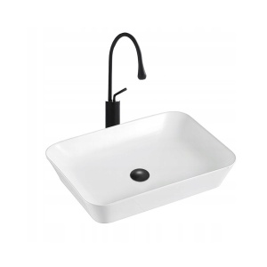 Lavoar De Blat PRO ZOYA SLIM, Dimensiuni 55X 40 X 11 Cm, Montaj Pe Blat, Forma Dreptunghiulara, Ceramica Sanitara, Alb