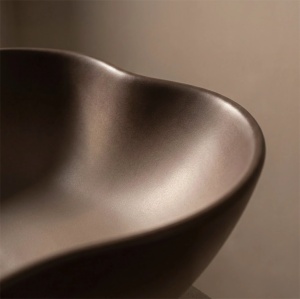 Lavoar pe blat asimetric maro Rea Pearl Ombre - Img 4