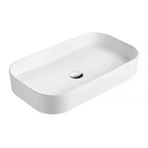 Lavoar pe blat Fluminia Capri alb 75 cm - Img 1