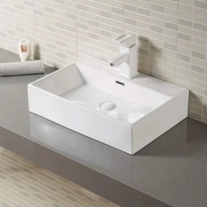 Lavoar pe blat Fluminia Pluto alb 51 cm - Img 2