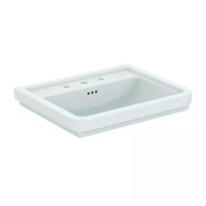 Lavoar pe mobilier Ideal Standard Atelier Calla alb lucios 67 cm cu 3 orificii baterie - Img 11