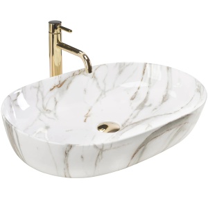 Lavoar REA CLEO 61 SHINY AIAX, Dimensiuni 61x41x14 cm, Design deosebit - Img 1