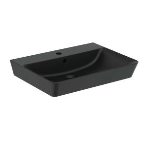 Lavoar suspendat Ideal Standard Connect Air Cube 60x46 cm negru mat