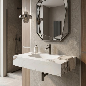 Lavoar suspendat REA Aresa Cold Jade 80 - Img 8