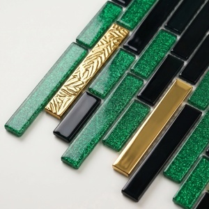 Mozaic pentru perete Rea Black-Green P14456 30x30cm - Img 9