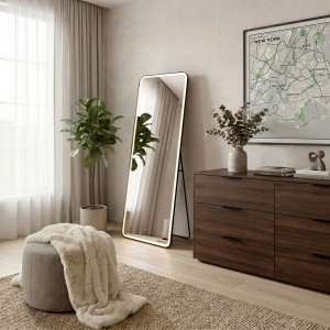 Oglinda cu LED Rea Classico Black 50 x 160 cm - Img 3