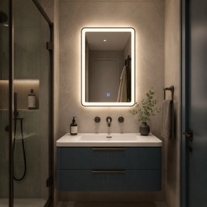 Oglinda dreptunghiulara cu LED Rea SAB-3451, dimensiuni 60x80cm - Img 4