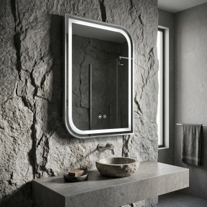 Oglindă LED 70 x 50 cm Zone Brush Nickel - Img 5