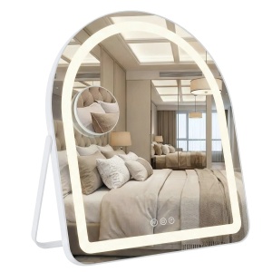 Oglindă LED pentru make-up REA Glam White 40x45cm - Img 2