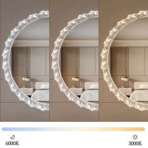 Oglinda rotunda baie cu LED 3 moduri de culoare 60cm YH-3561 - Img 4