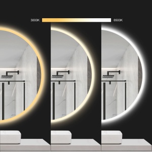 Oglindă rotunda cu LED 100cm HZJ100 - Img 6