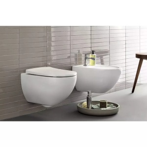 Pachet rezervor wc cu cadru incastrat Geberit Duofix Sigma si vas wc suspendat Geberit Acanto si capac wc Geberit Acanto - Img 2