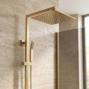 Palarie de dus patrata 25 cm REA Brush Gold JS-P015BG - Img 5