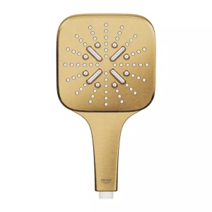Para de dus Grohe Rainshower SmartActive 130 Cube 3 functii auriu periat Cool Sunrise - Img 5