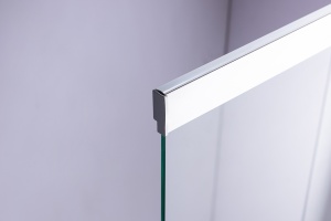 Paravan de cada PR07, Dimensiune 100x150cm, Sticla securizata 6mm, Culoare Crom - Img 7