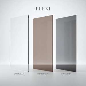 Paravan de dus walk-in Rea Flexi Grey - Black 110 - Img 7