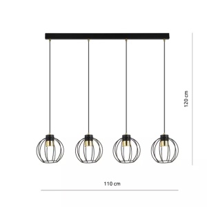 Pendul Emibig Ajax 4 negru/auriu - Img 2