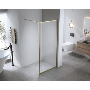 Perete de dus walk in Mediterraneo Trixie auriu 100 x 200 cm sticla 8 mm - Img 3