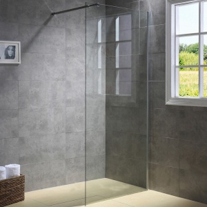 Perete de dus Walk-in SH07C, Dimensiune 90cm, Sticla securizata 8mm, Culoare Crom - Img 8