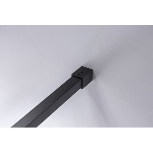 Perete de dus Walk-in SH07C, Dimensiune 90cm, Sticla securizata 8mm, Culoare Negru - Img 8