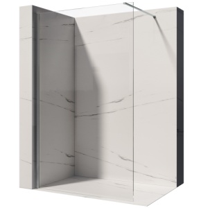 Perete de dus walk-in Veldman Vigo nichel periat, 8 mm, 120 cm
