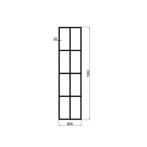 Perete dus Walk-In, PRO MONTREAL, Sticla securizata 8 mm, Dimensiuni la alegere, Black - Img 14