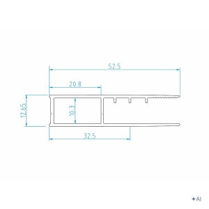 Profil de extensie PO1 pentru Cabine de dus, culoare Negru - Img 4