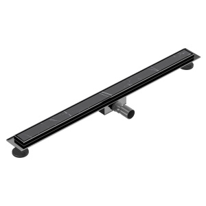Rigola de dus liniara cu sifon fix si randament ridicat DL01 70 cm negru - Img 3