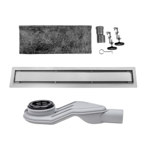 Rigola de duș liniară cu sifon rotativ 360 și randament ridicat Fix DL05 60 cm – inox - Img 2