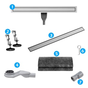 Rigola de duș liniară cu sifon rotativ 360 și randament ridicat Fix DL05 80 cm – inox - Img 20