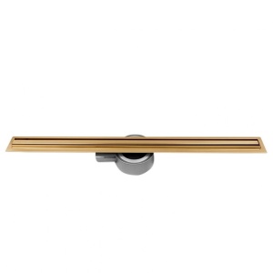 Rigola de duș liniară cu sifon rotativ 360 și randament ridicat Slim DL03 50 cm – auriu - Img 3