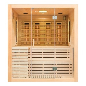 Sauna cu infrarosu si cromoterapie pentru 4 persoane EA4RS 180 x 160 x 200 cm - Img 3