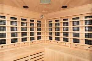 Sauna cu infrarosu si perete din sare de Himalaya MO-EA5CRS – 200 x 200 x 200 cm, 5 locuri - Img 12