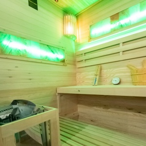Sauna finlandeza cu temperatura inalta Harvia 4.5kW, 140 x 150 cm pentru 3-4 persoane - Img 14