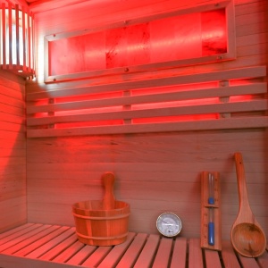 Sauna finlandeza cu temperatura inalta si soba Harvia 3.5kW 120 x 120 cm pentru 2 persoane - Img 16