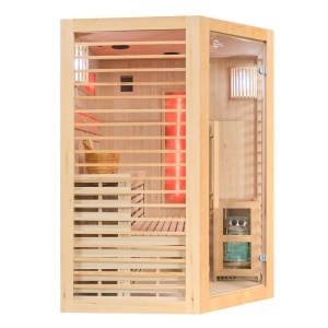Sauna finlandeza cu temperatura inalta si soba Harvia 6kW pentru 3 persoane EL3CS 150 x 150 cm - Img 7